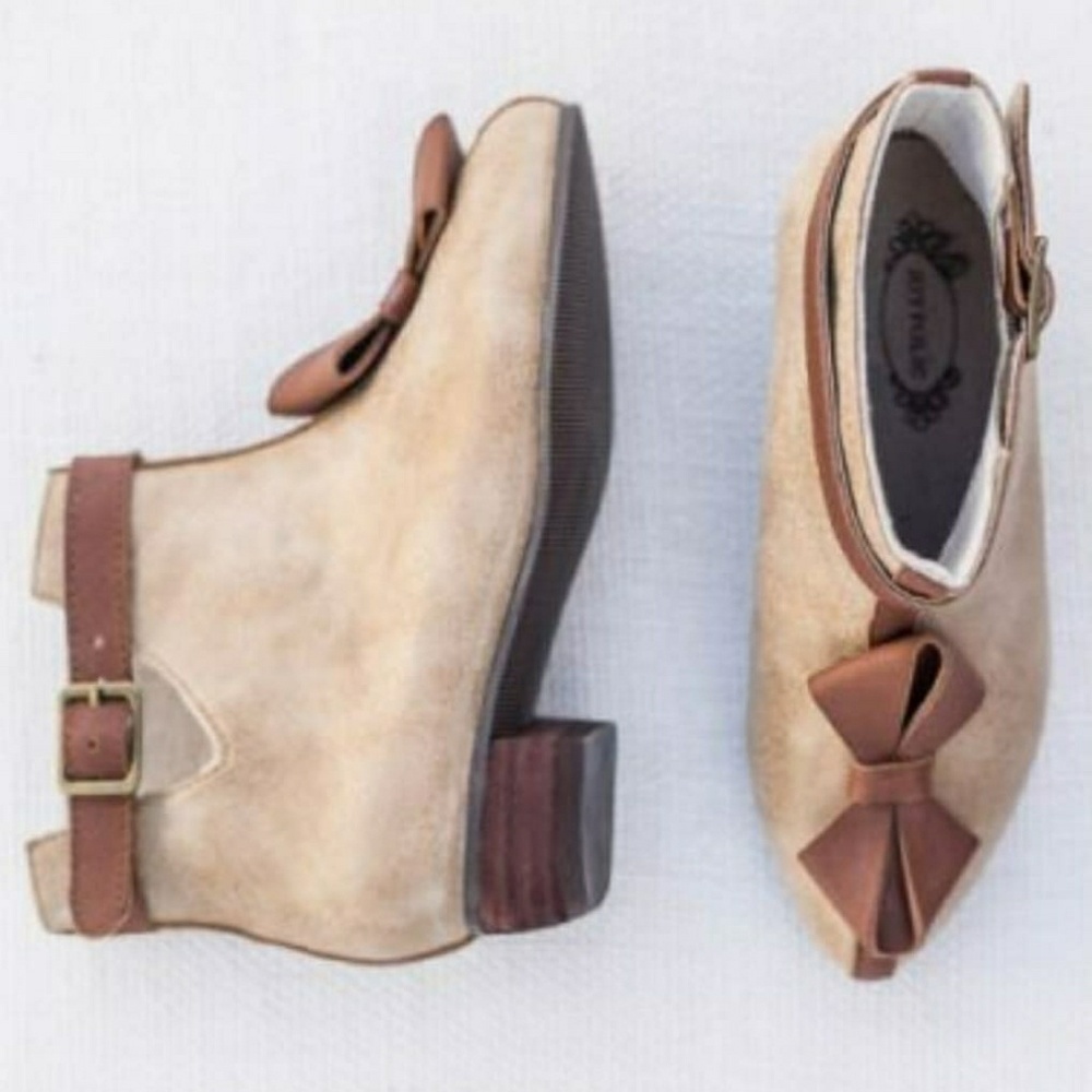 SOLD Joyfolie Girls Dalia Bow Bootie Boot Youth 3 - Picture 1 of 8